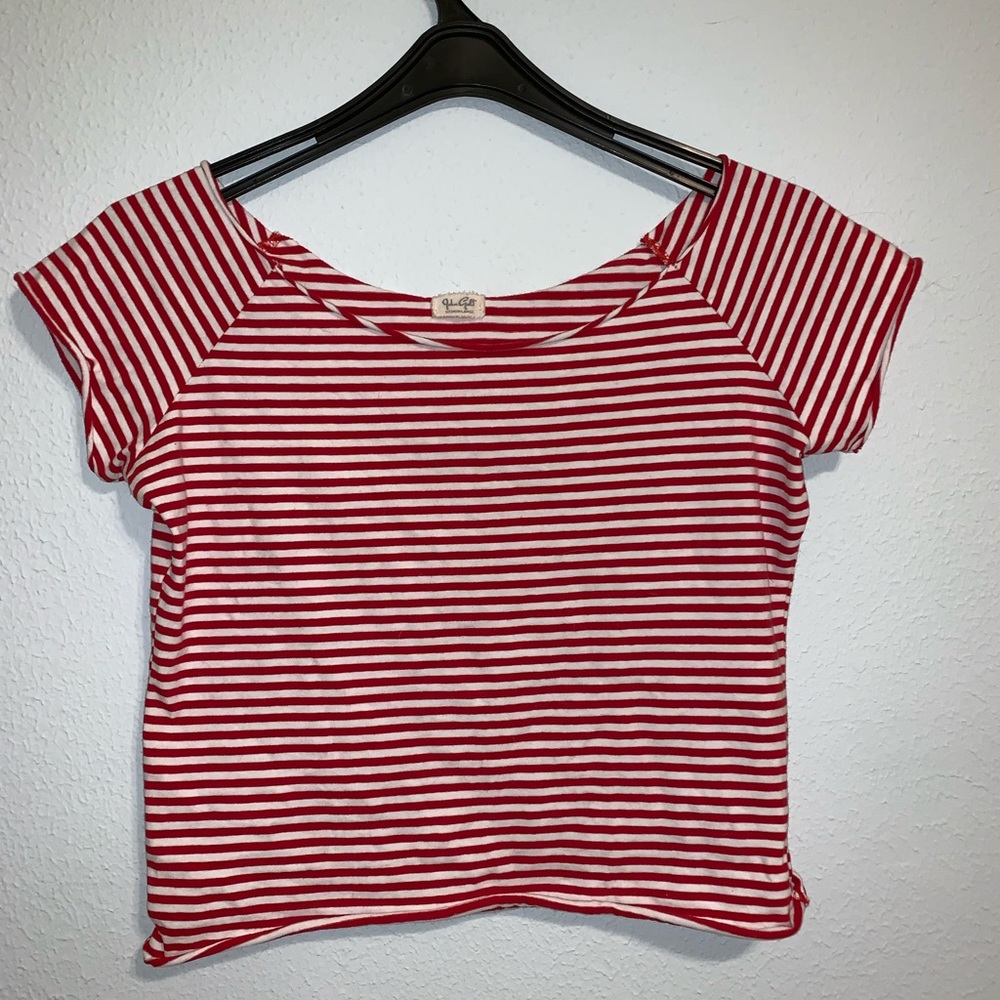 Brandy Melville/John Galt Striped Boatneck Top